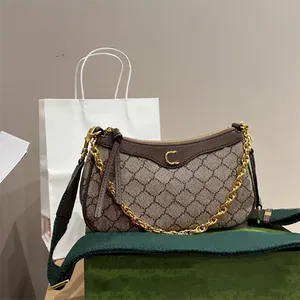 Afrodit Küçük Omuz Çantası Tasarımcı Zincir Cüzdan Kadın Yarım Ay Koltuk Altı Crossbody çanta Ophidia Çanta Bayan Messenger Tote Çantalar HOBO Bayan Lüks Sırt Çantası