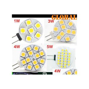 2016 Led Bulbs 5 Piece Warm White G4 Light Bbs 5050 Smd 1W 3W 4W 5W 300Lm 24 Leds Chandelier Home Car Rv Marine Boat Indoor Lighting Dc D Dh0Yh