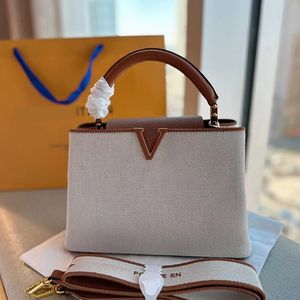 Capucines BB Designer Leather Handbags Womens Tote Bag Shoulder Bags Shopping Handbag Stylish Polka Dots Crossbody Purses Clutch Backpack