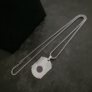 Large Rectangle Plate Pendant Necklaces Women Circles Geometry Design Necklaces Female Dedicate Lines Temperament Jewelry