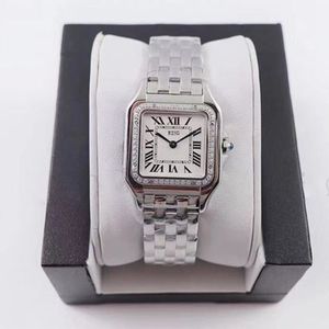 Gli orologi della coppia di moda sono realizzati con quarzo in acciaio inossidabile importato di alta qualità Elegant Noble Diamond Tabella 50 metri impermeabili orologi costosi