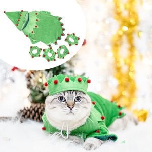 Hundkläder POGRAFI PROPLE VARM PET Supplies Outwear Polyester Cats Puppy Cosplay Soft Autumn Winter Christmas Costumes Cute Hat Funny