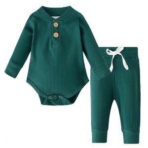 Clothing Sets LZH Spring born Baby Boy Girl Clothes Christmas Bodysuit Romper Tops Pant 2pcs Sets Long Sleeve Suit Infant Clothing Outfit 230317