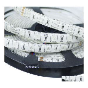 2016 Led Strips 100M 24V Strip 5050 300Led Ip65 Waterproof Flexible Tape Ribbon Outdoor Decoration White Warm Rgb Red Blue Drop Delivery Dhr51