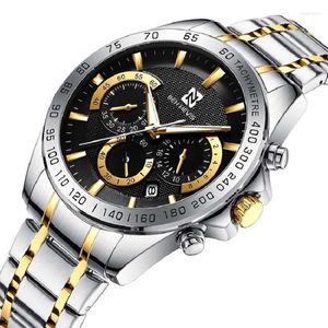 Wristwatches BEN NEVIS Men Watch Fashion 2023 Watches For Man Male Clock Date Chronograph Quartz Tool Box Drop BN6026G