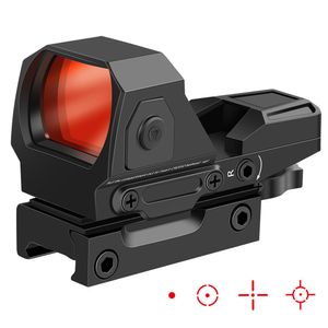 Scope Mounts Accessories 1x22x3m Tactical Red Dot Sight Hunting Optical Riflescope Airsoft Reflex 4 Reticle Rifle 230316