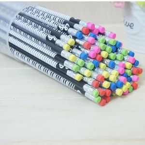 Pencils 72pcs wooden music piano pencil cute kids s with eraser school office writing 2B graphite prizes novelty items 230317