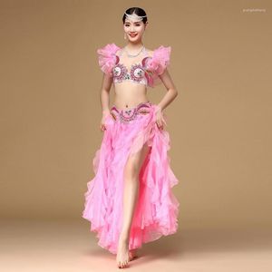 Stage Wear Brand Orient Dance Dress Belly 2pcs Outfit Set ( Bra And Skirt) Off Shoulder Women Egyptian Costumes