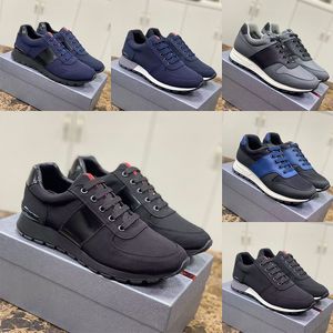 2023 Designer Men Prax 01 Casual Shoes Nylon Brushed Leather Nylon Mesh Brand Skateboard Walking Runner Sneakers Size 38-46