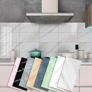 Wandaufkleber, selbstklebend, 3D-Marmor-Tapete, wasserdicht, rutschfest, Bodenaufkleber, Wohnzimmer, Badezimmer, Küche, Backsplash, Fliesen, abziehen und