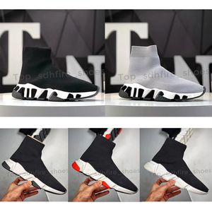 2023 Çorap Ayakkabı Runner Tasarımcı Çorap Ayakkabı Moda Düz Gündelik Çorap Çizme Eğitmenler Siyah Beyaz Kırmızı Bej Örme Doğa Sporları Platformu Sneakers Kadın Erkek