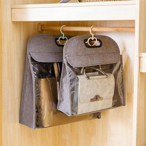 Storage Bags Foldable Hanging Bag 3 Layers Folding Shelf Purse Handbag Organizer Sundry Pocket Hanger Closet HangerStorage