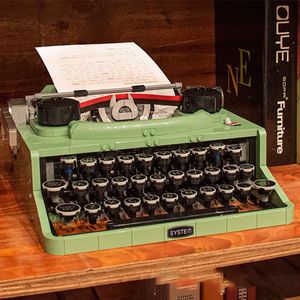 الكتل 2078PCS Retro Catewriter Building لوحة المفاتيح MOC 21327 مجموعة ألعاب الطوب آلة الكتابة للأطفال هايتشيك أفكار هدية 230316