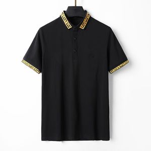 Designer masculino camisa polo com rosca lapela manga curta casual marca bordado puro algodão marca puro algodão alta rua negócios moda 3xl-zo-2