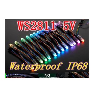 2016 LEDモジュール広告装飾12mm WS2811 FLカラーピクセルモードライト防水IP68 DC5Vドロップ配信ライト照明ホリデーDHHFT