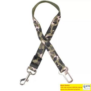 CamoLeopard Print Cani di piccola taglia Cintura di sicurezza per auto Cucciolo Pet Cat Life Belt Guinzaglio utilizzato per l'imbracatura del collare