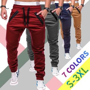 Calça masculina Hip Hop Men Cargo Troushers Joggers Casual Male Sportswear Sortpants Multiplesock Troushers Slim Fit HAREM Long Pants 230317