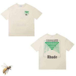 디자이너 고급 브랜드 Rhude 티셔츠 레저 패션 브랜드 브랜드 Rhude 티셔츠 청소년 고품질 AAAA 럭셔리 브랜드 Rhude T-Shirt 2024 SS New Siz M-XXXXL 6EE