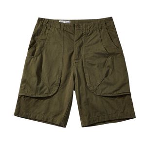 Men's Shorts Multi-Pocket Cargo Shorts Mens Summer Safari Style Knee-length Shorts Casual Loose Military Shorts Men G230316