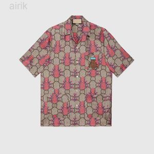 Luxury Designer Shirts Mens Fashion Geometric print bowling shirt Hawaii Floral Casual Shirts Men Slim Fit Short Sleeve Variety trend #CH30