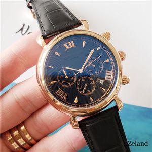 2023 Nova marca Original Business Masculino Assista Classic Round Case Qyartz Assista Wristwatch ClockRecommend Q45