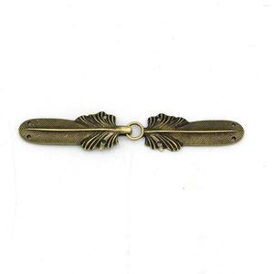 Brooches DoreenBeads 1PC Vintage Hook Clasps Metal Feather Punk Style Women Men Sweater Coat Party Clip Pins Fashion Jewelry