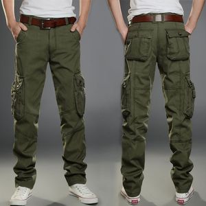 Herrbyxor multi-pocket casual militär taktisk joggare last utomhus vandring vandring tröja hip hop bottom 230317