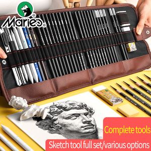 Pencils Maries Sketch Set Art Supplies For Artist School Students Kids Stationery Cases Professional Drawing Material Tool 230317