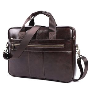 Briefcases Briefcase Real Leather Document Bag Brief Case Laptop Bags For Men Cow Handbags Mens Designer Messenger MenBriefcases