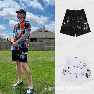 Men's Shorts 23sEE new black and white summer casual large knee-drying mesh basketball shorts for men and women T230317