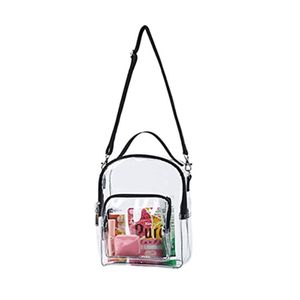 Bolsas de ombro transparentes femininas bolsas claras bolsas de verão transrosbody saco de pvc bolsas cosméticas