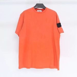 Stnoeisland Designer Stones Island T Shirt Summer Menswear Breattable Loose Letter Print Lovers Street Fashion Cotton Island T-shirt Löst storlek Stor XL O3