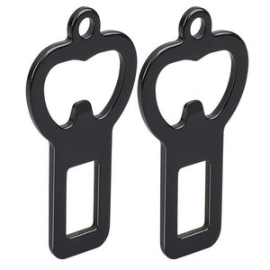 100 st/Lot Portable Bottle Opener Keychain for Men Bottle Opener Key Ring säkerhetsbältesklämmor för vuxna universellt säkerhetsbälte spänne