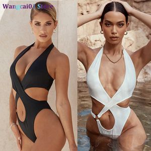 Damen-Bademode in Übergröße, kabellose Marken-Bademode, Damen-Badeanzug, sexy Einteiler, Mikro-Bikinis-Set, zum Schwimmen, Strandanzug, Strandmode, 2023, Sommer, Brasilianisch, 0317H23