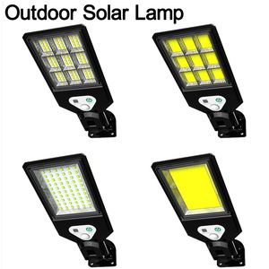 LED Solar Motion Sensor Flood Light Cob Security Wall Street Lamp Yard im Freien Crestech168