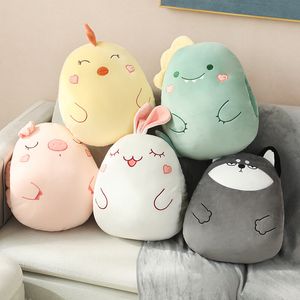 Cute Cartoon Animal Plush Dolls Hand Warmer Toys Bambola creativa per cuscino a mano in peluche