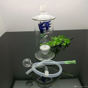 2023 Fairy Crane Glas Sandkernfiltration Wasser Tabakflasche Großhandel Glas Shisha, Glas Wasserpfeifenanschlüsse, Rauchen