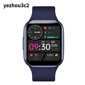 Yezhou2 Boold Pressure sport orologio da polso intelligente con monitoraggio della frequenza cardiaca contapassi multifunzione sport orologi touch a grande schermo con promemoria delle informazioni sull'anello