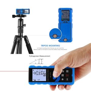 NF-275Lレーザー距離メーターNoyafa New 60m 100M RangeFinder Trena Laser Tape Range Build Build Measure Device Ruler Test Tool