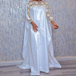 Этническая одежда Дубай Африканские платья для женщин мусульманская мода абая нигерийская одежда Анкара Дасики Длинное платье, вышитое кафтановое рубеж Джеллаба 230317