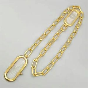 Accessori per borsetta tracolla in metallo in metallo oro teatina a doppia clip da donna con ascellata ascella