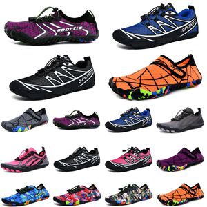 Scarpe da acqua verde rosa oro ciano scarpe da trampolino scarpe da spiaggia coppia sneaker creek con suola morbida pelle grigia a piedi nudi snorkeling fitness donnaScarpe leggere antiscivolo