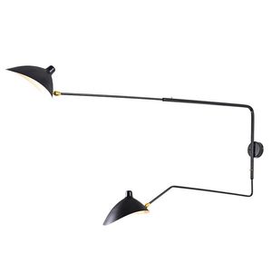 Post Modern Serge Mouille Wall Sconce Single Two Arm Nordic Wall Light Adjustable Long Arm Bedroom Shop Cafe Wall Lamp Fixtures182n