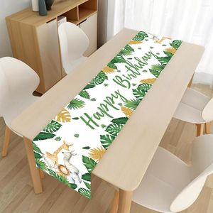 Party Decoration Jungle Birthday Table Runner Disponibla Tabellery Safari Baby Shower Wildone Supplies