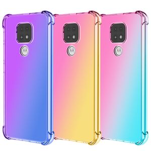 Gradient Soft TPU -fall för Motorola Moto G 5G 2023 Stylus G73 G13 G23 G53 G32 G72 G42 G62 G52 2022 G22 G200 G71 G31 G41 G51 POWER PUR PUR G50 G60S FALLSBECKTYCKLÄG