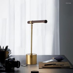Bordslampor modern lampa trä kaffe ledning läsning ljus studie sovrum vardagsrum belysning
