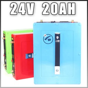 24V 20AH Bateria de lítio Bateria de bicicleta elétrica Bateria de 24 volts de capa à prova d'água 5V USB porta