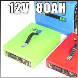 12 V 80AH Słoneczny akumulator 12,6 V pojazd elektryczny bateria litowo -jonowa wodoodporna akumulator lit jon