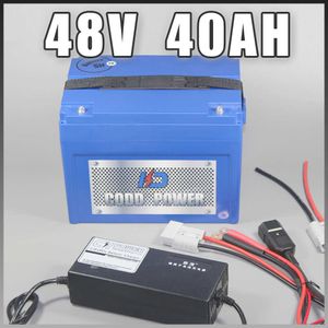 48V 40AH Bateria de íons de lítio de scooter elétrica com caixa ABS para 3000W Ebike