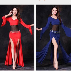 Stage Wear Bellydance Oriental Belly Baladi Sandi Eastern Egyptian Swing Dance Costumi di danza Reggiseno Cintura Gonna Abito Robe Set Outfit